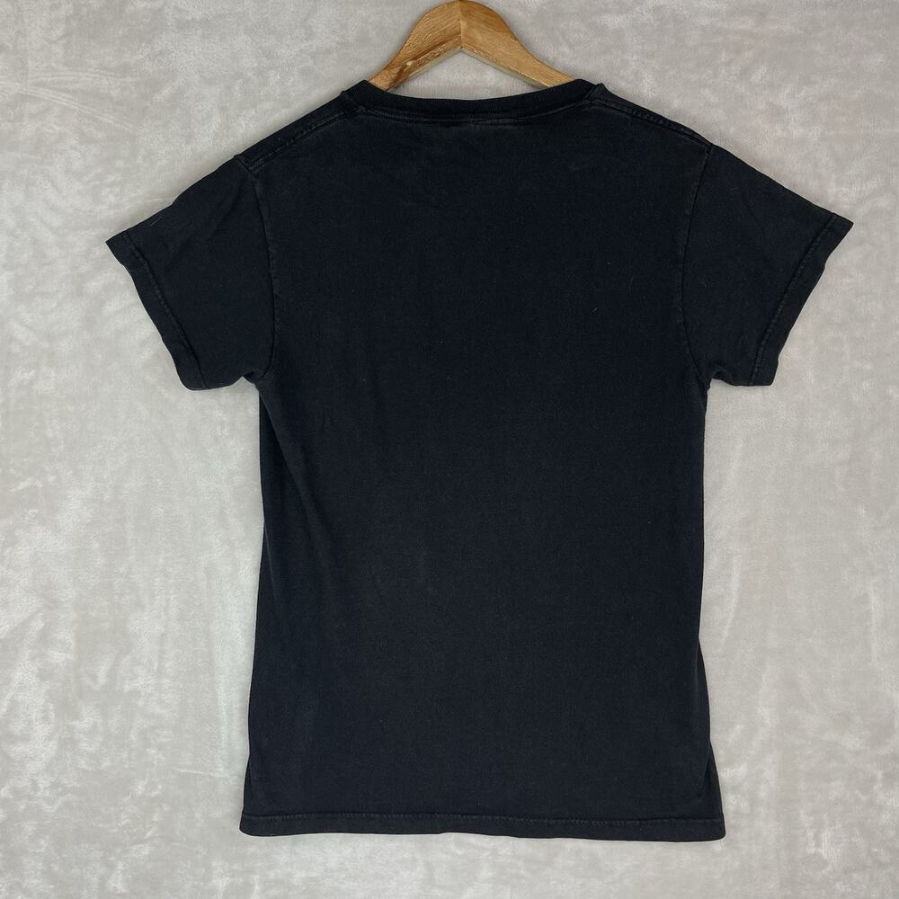 Vintage FDNY T Shirt Delta Pro Weight Black Faded NYC Fire Dept Small Grungecore - Picture 6 of 11
